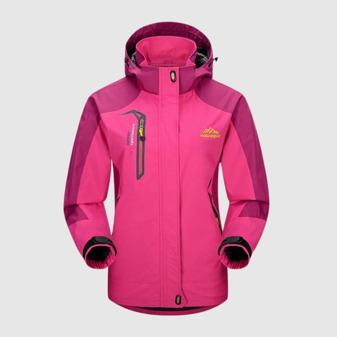 Libuše – Geacă softshell pentru drumeții cu gluga detașabila