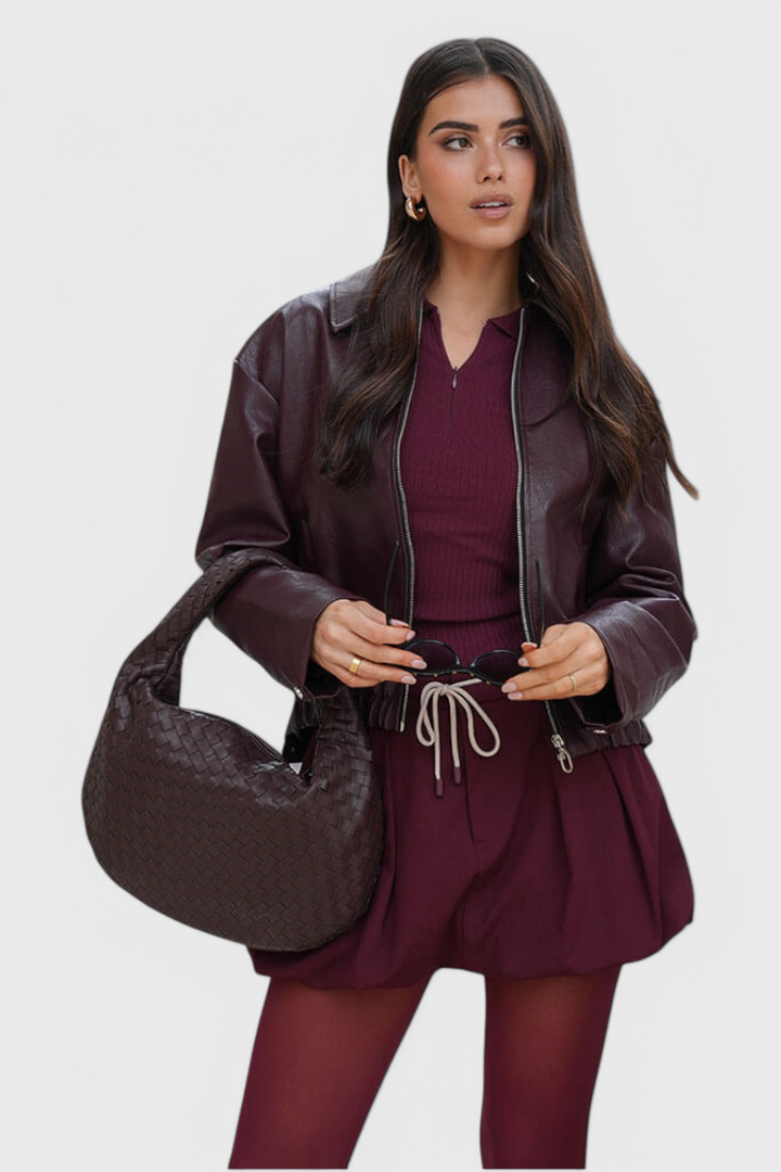 Lilla - Knyttet taskestof